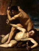 Bartolomeo Manfredi Cain Kills Abel, oil painting